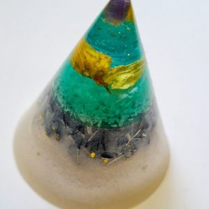 Orgonit zaščite, stožec, velikost 6 x 7 cm