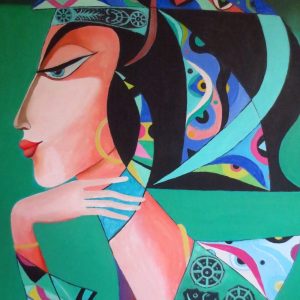 Boginja, Akril na platnu, 50x70