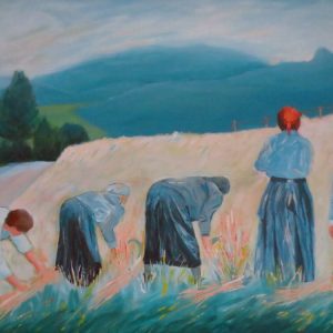 Žanjice, Akril na platnu, 60x80